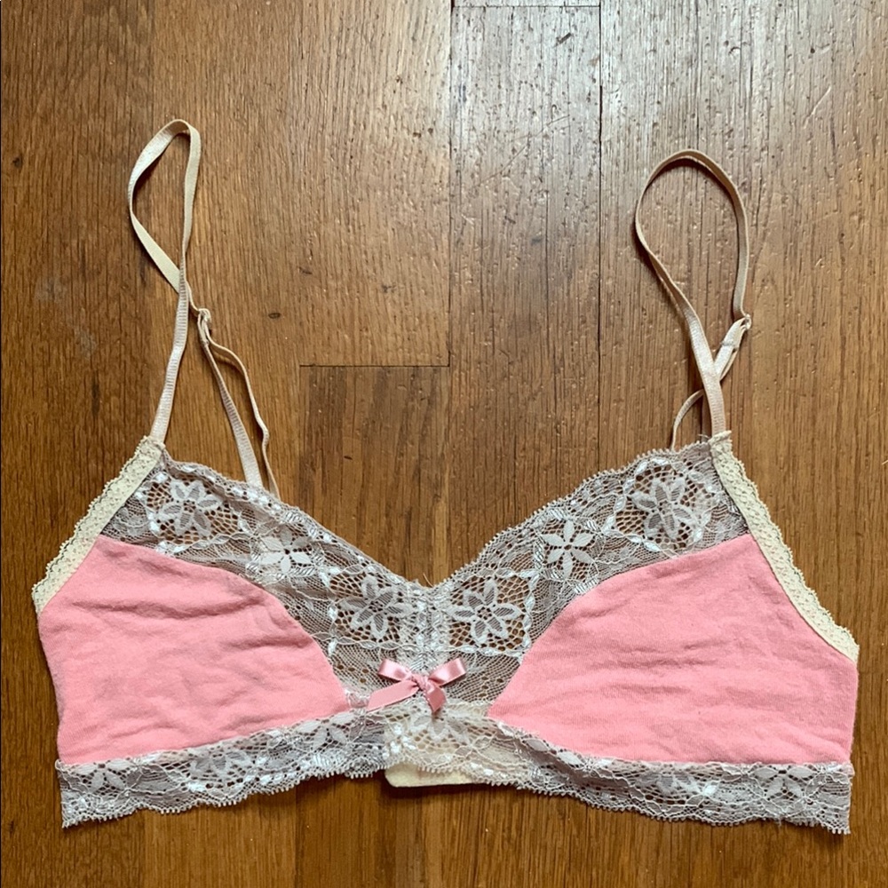 Eberjey salmon Pink retro Bralette S